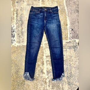 Just Black Dark Blue Ankle Jeans